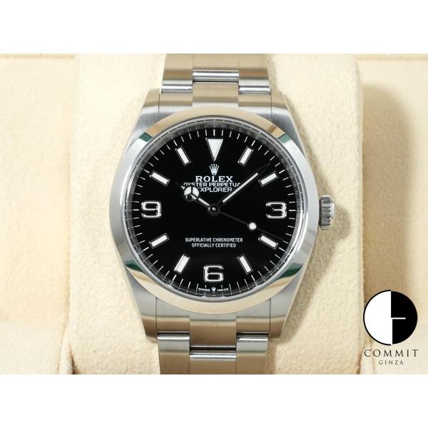 ロレックス エクスプローラー36 Ref.124270 ステンレススチール ブラック文字盤 オイスタ...