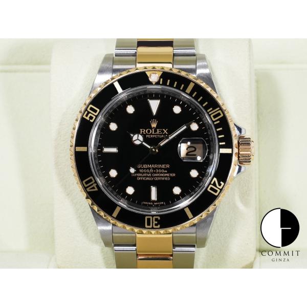 ロレックス サブマリーナー デイト Ref.16613LN SS/YG ブラック文字盤