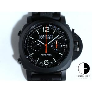 パネライ ルミノール クロノグラフ フライバック セラミカ Ref.PAM01298 CE ブラック文字盤｜commitginza