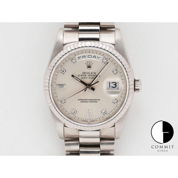 ロレックス デイデイト36 Ref.18239A ホワイトゴールド シルバー文字盤