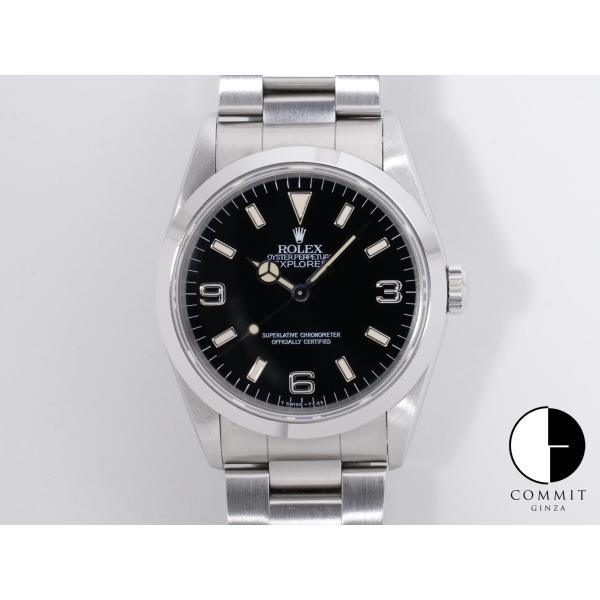 ロレックス エクスプローラーI Ref.14270 SS ブラック文字盤