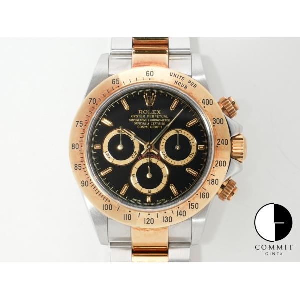 ロレックス デイトナ エルプリメロ Ref.16523 ステンレススチール/イエローゴールド ブラッ...