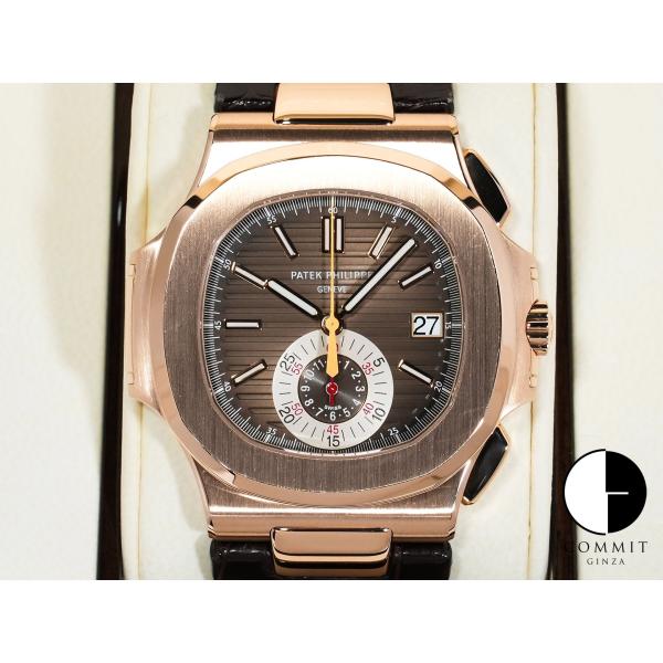 パテックフィリップ ノーチラス クロノグラフ Ref.5980R-001 ローズゴールド ブラウン文...