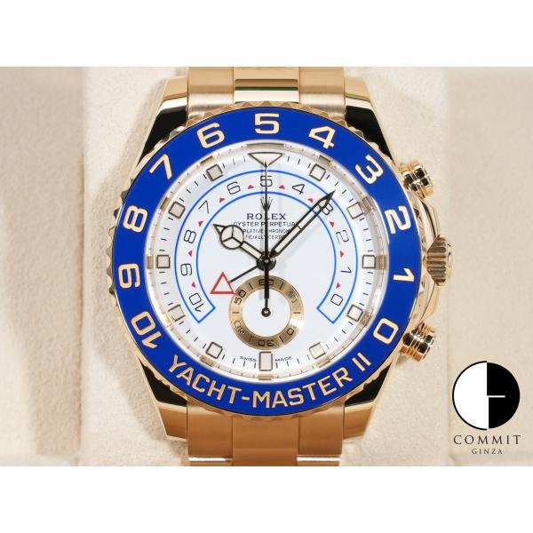 ロレックス ヨットマスターII Ref.116688 18KYG ホワイト文字盤