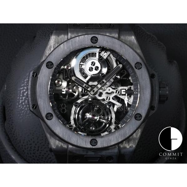ウブロ ビッグバン トゥールビヨン オートマティック オールブラックカーボン Ref.429.QU....