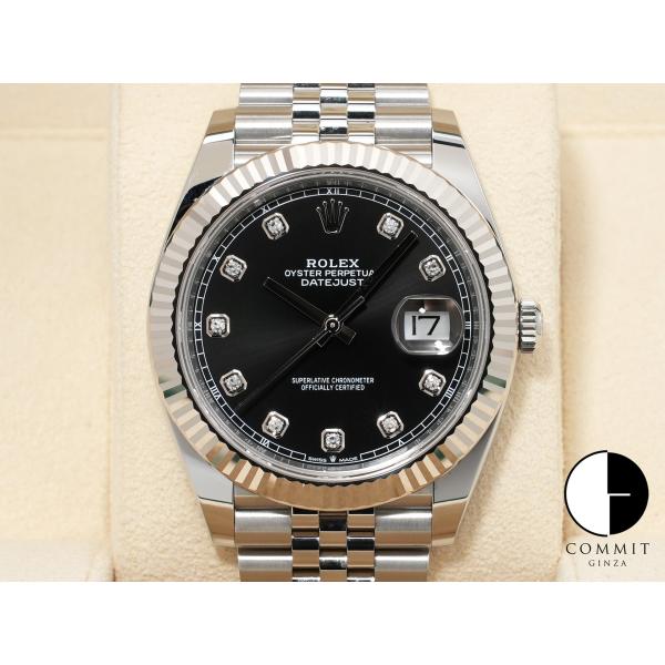 ロレックス デイトジャスト41 Ref.126334G ステンレススチール/ホワイトゴールド ブラッ...