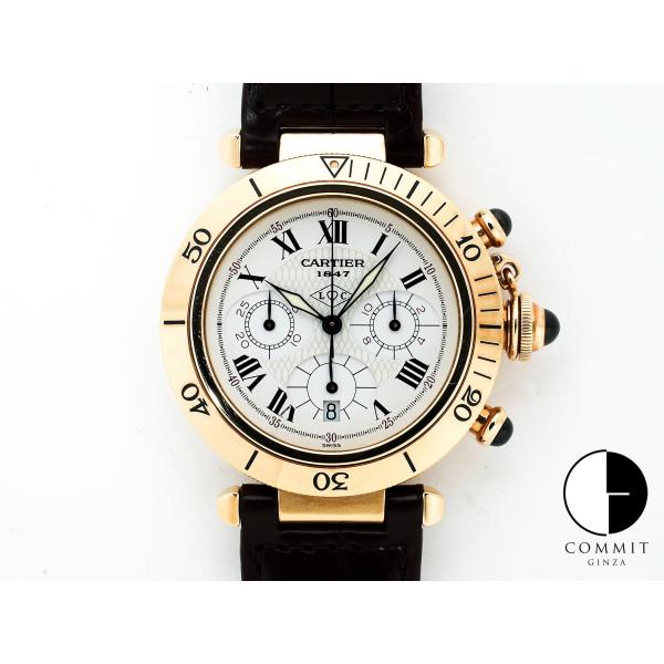 カルティエ パシャ クロノグラフ 38mm 150周年記念モデル Ref.W30X7651 イエロー...
