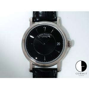 パテックフィリップ カラトラバ オフィサー Ref.5153G-001 18KWG ブラック文字盤｜commitginza