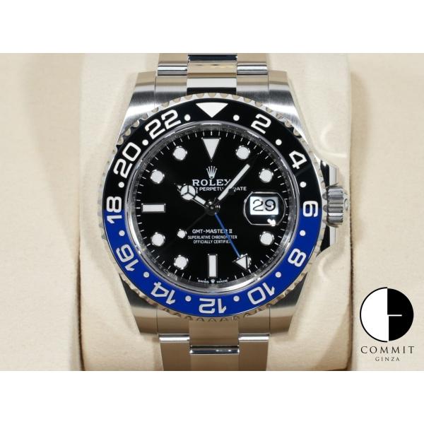 ロレックス GMTマスターII Ref.126710BLNR ステンレススチール ブラック文字盤 オ...