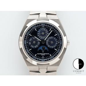 ヴァシュロンコンスタンタン オーヴァーシーズ エクストラフラット パーペチュアルカレンダー Ref.4300V/220G-B945 18KWG ブルー文字盤｜commitginza