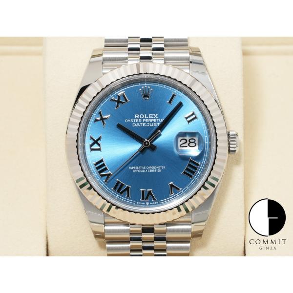 ロレックス デイトジャスト41 Ref.126334 アズーロブルー文字盤 ジュビリーブレスレット