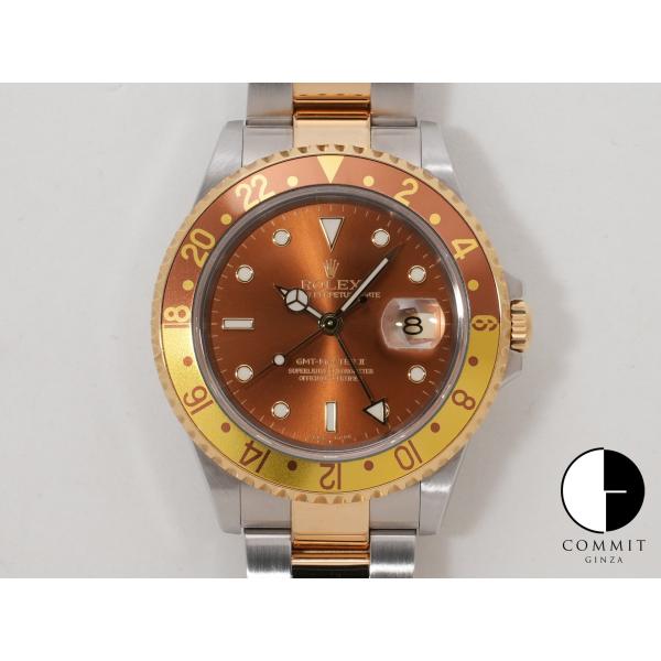 ロレックス GMTマスターII Ref.16713 SS/YG ブラウン文字盤
