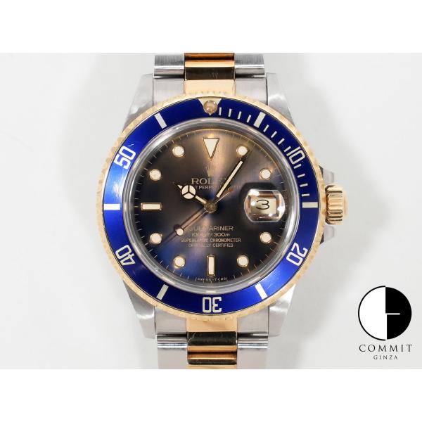 ロレックス サブマリーナー デイト Ref.16803 SS/YG ブルー文字盤