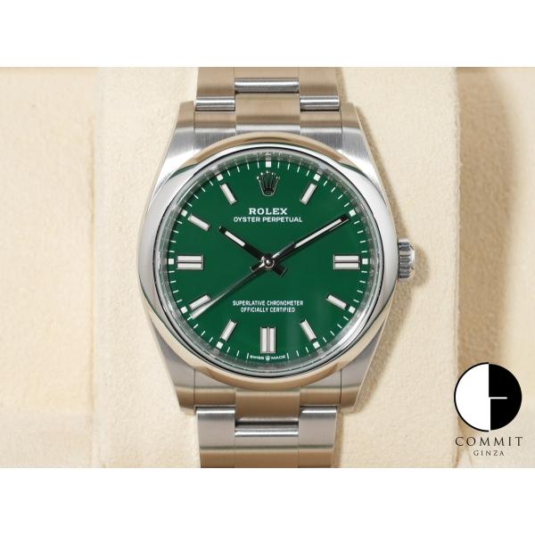 ロレックス オイスターパーペチュアル36 Ref.126000 SS グリーン文字盤