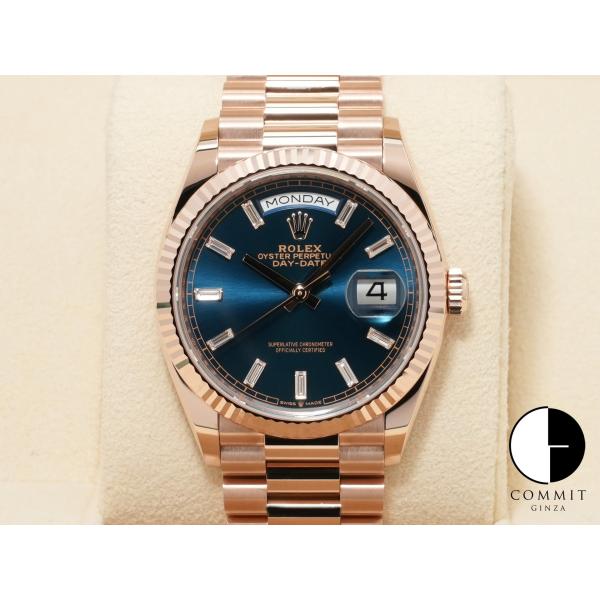 ロレックス デイデイト Ref.128235 18KERG ブルーグリーン文字盤
