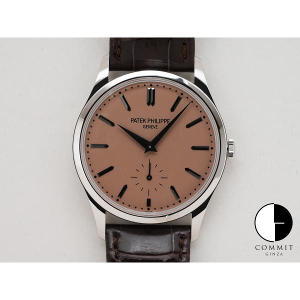 パテックフィリップ カラトラバ Ref.6196P-001 PT ローズゴールドめっきオパーリン文字...