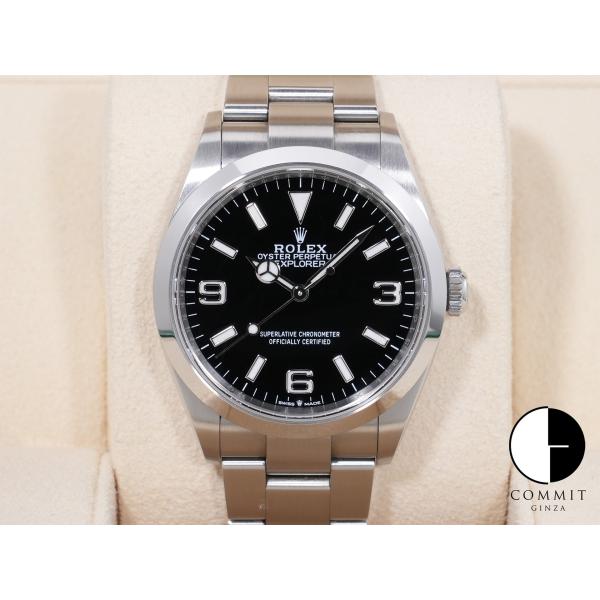 ロレックス エクスプローラー36 Ref.124270 ステンレススチール ブラック文字盤 オイスタ...