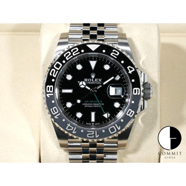 ロレックス GMTマスターII Ref.126710GRNR ステンレススチール ブラック文字盤 ジ...