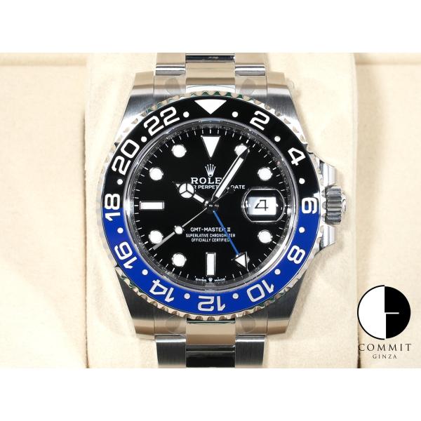 ロレックス GMTマスターII Ref.126710BLNR SS ブラック文字盤 オイスターブレス...