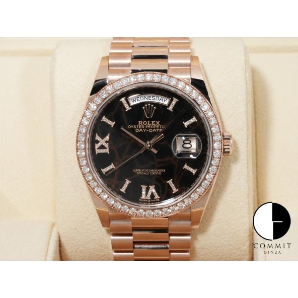 ロレックス デイデイト36 Ref.128345RBR エバーローズゴールド アイゼンキーゼル文字盤