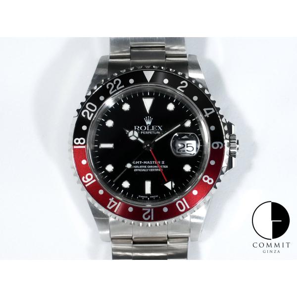 ロレックス GMTマスターII Ref.16710 ステンレススチール ブラック文字盤 オイスターブ...