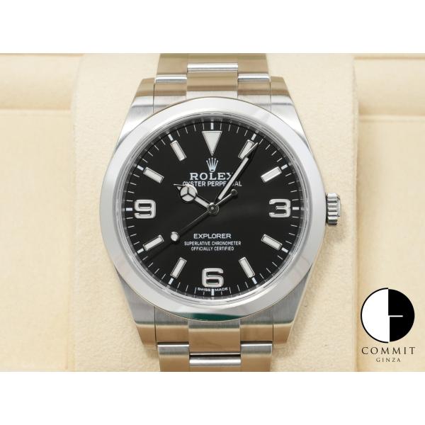 ロレックス エクスプローラーI Ref.214270 ステンレススチール ブラック文字盤 オイスター...