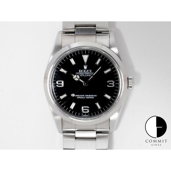 ロレックス エクスプローラーI Ref.14270 ステンレススチール ブラック文字盤 オイスターブ...