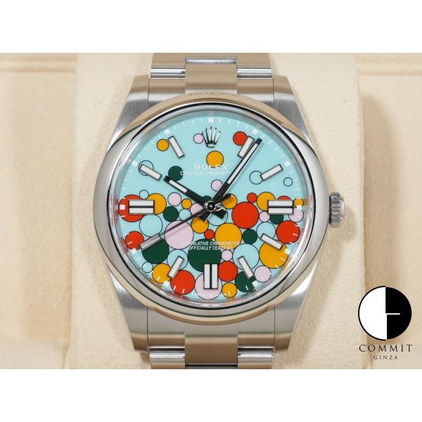 ロレックス オイスターパーペチュアル41 Ref.124300 SS セレブレーションモチーフ文字盤