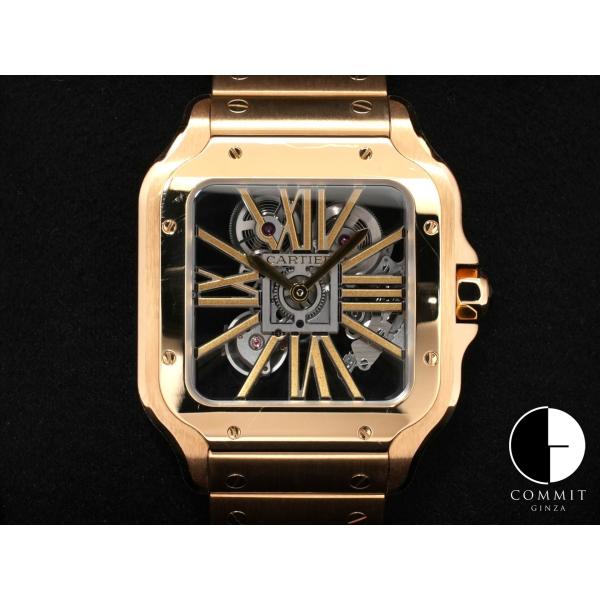 カルティエ サントス ドゥ カルティエ LM Ref.WHSA0042 イエローゴールド スケルトン...