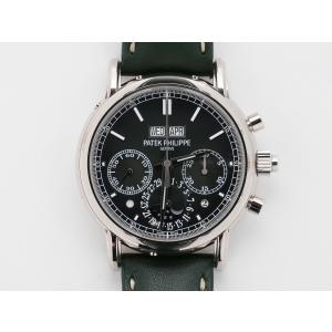 パテックフィリップ パーペチュアルカレンダー スプリットセコンド クロノグラフ Ref.5204G-001 ホワイトゴールド オリーブグリーンソレイユ文字盤