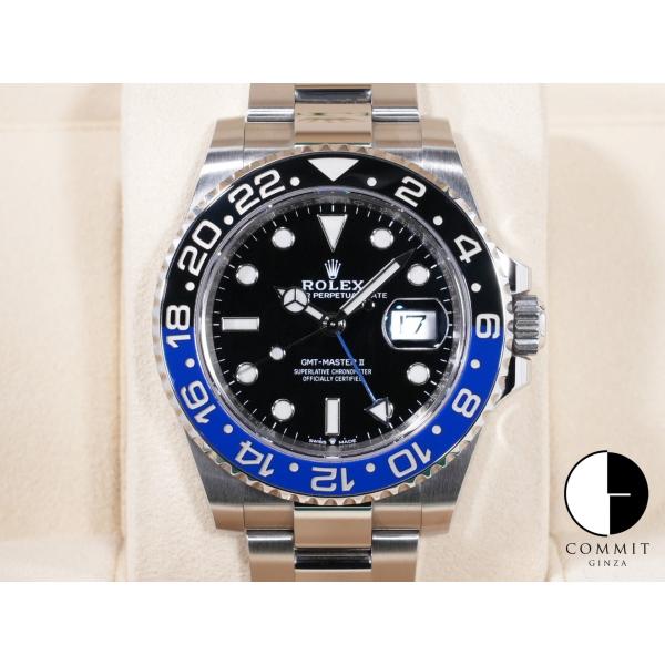 ロレックス GMTマスターII Ref.126710BLNR ステンレススチール ブラック文字盤 オ...