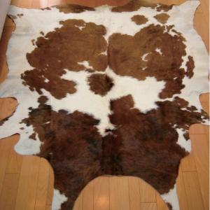 ラグ ラグマット ラグカーペット カーペット COWHIDE Brown Classic 天然皮革 牛革 毛皮 レザー｜commode-house