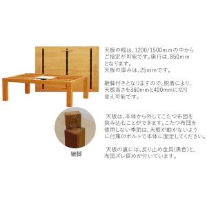 リーヴス 120こたつ ヒーターユニット付き ...の詳細画像1