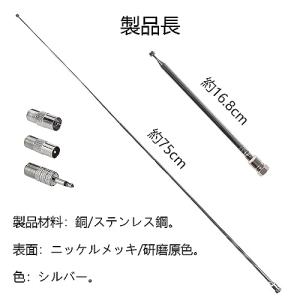 LIKENNY FMアンテナ ラジオ伸縮アンテ...の詳細画像1