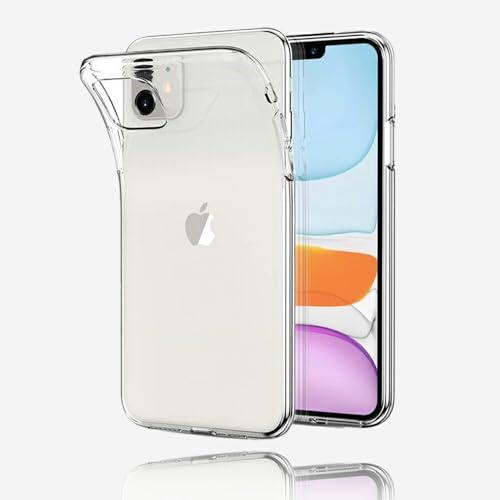 iPhone 11 ケース 透明 クリアケース ストラップホール付き 耐摩 軽量 落下防止 衝撃吸収...