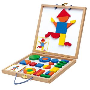 木のおもちゃ パズル DJECO ジェコ ジオフォーム セット ボックス タングラム 図形 4歳 おもちゃ 知育玩具 入園 入学｜comoc-anbau