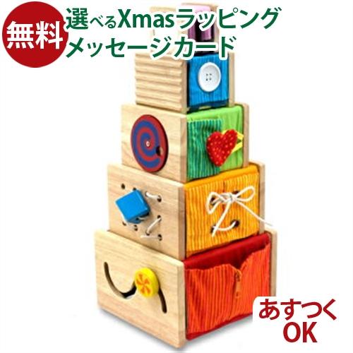 木のおもちゃ I&apos;m TOY アイムトイ トレーニングキューブ 1歳 おもちゃ 知育玩具 入園 入学