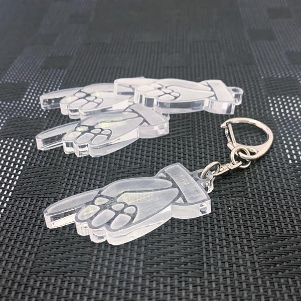 プッシュボタン用キーホルダー