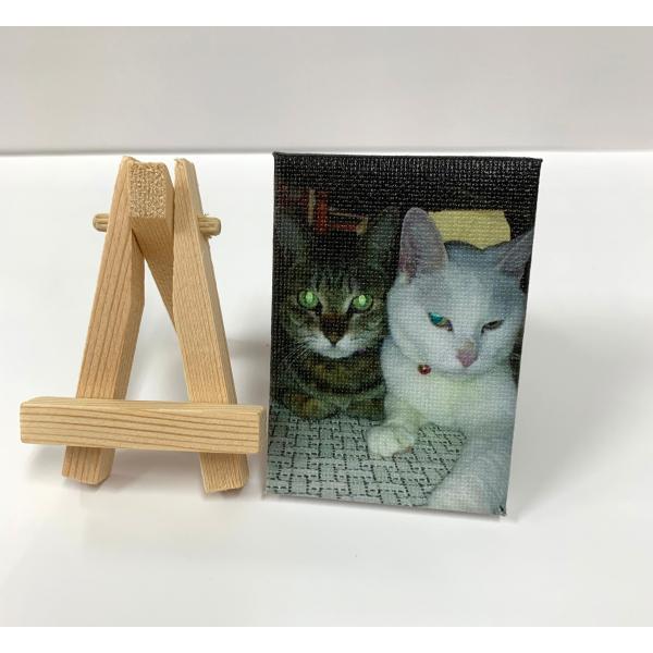 可愛いミニサイズのキャンバスと キャンバスにぴったりのミニサイズのイーゼルのセット。