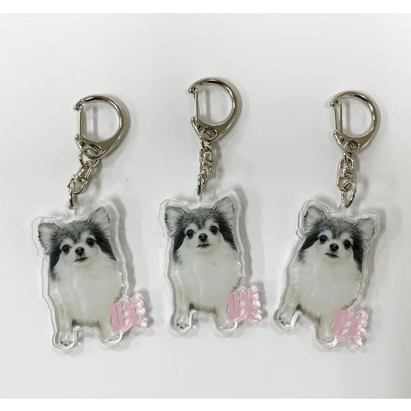 オリジナル印刷アクリルキーホルダー3個