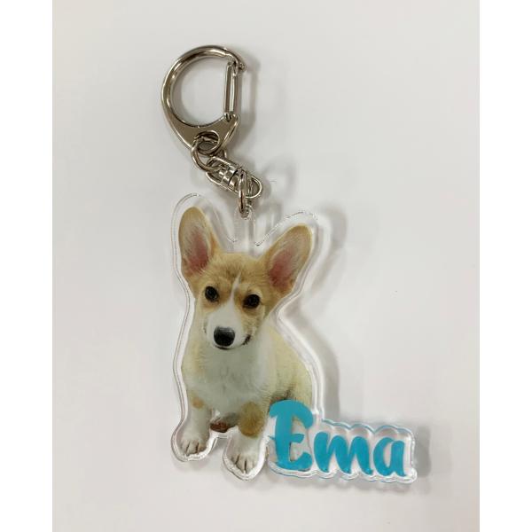 オリジナル印刷アクリルキーホルダー1個