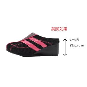 厚底サイドメッシュウェッジナースサンダル レデ...の詳細画像1