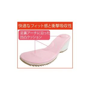 厚底サイドメッシュウェッジナースサンダル レデ...の詳細画像2