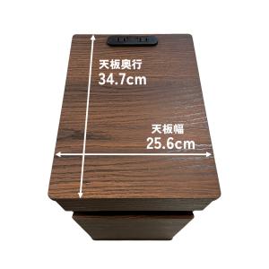 ゴミ箱付き サイドテーブル 完成品 ナイトテー...の詳細画像5