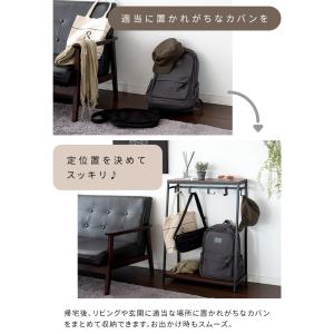 薄型 棚付きバッグハンガー ロータイプ スリム...の詳細画像3