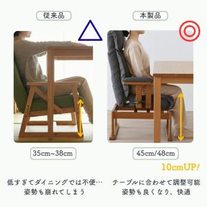 回転式 高座椅子 レバー式 ハイバック ポケッ...の詳細画像4