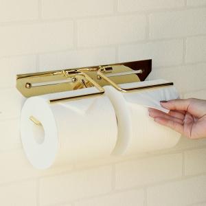 トイレットペーパーホルダー 2連 真鍮製 PH...の詳細画像5
