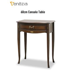 イタリア コンソール 象嵌 88cm猫脚 アンティーク 050 引き出し付き