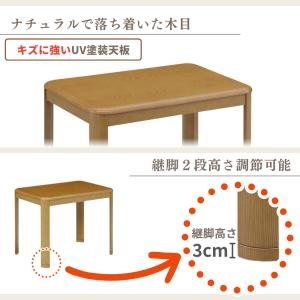 速暖2秒 こたつ ハイタイプ 3点セット 一人...の詳細画像3