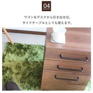 ワゴン デスクワゴン 袖机 引出し 3段 サイ...の詳細画像5